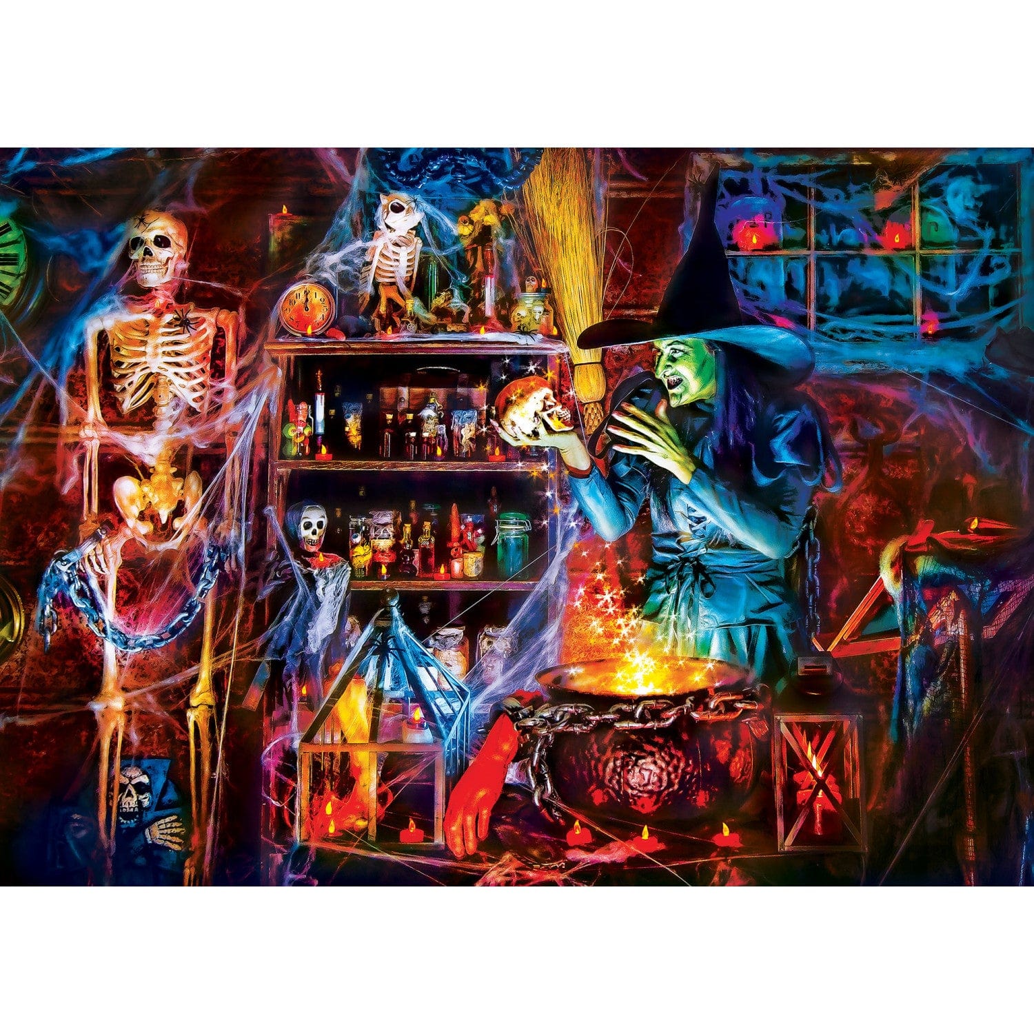 Glow in the Dark - On a Scary Night 500 Piece Jigsaw Puzzle - Image 2