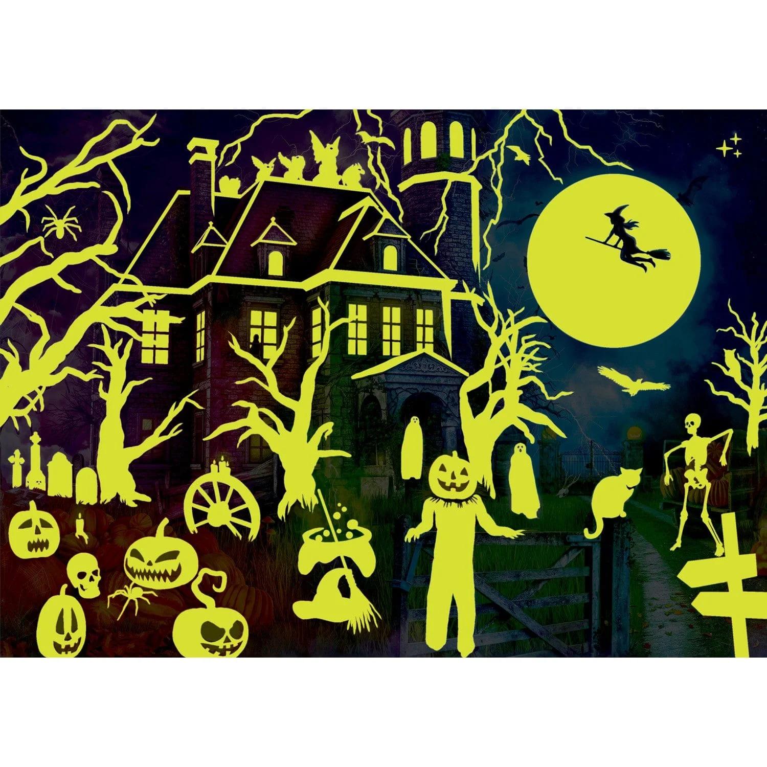 Glow in the Dark - Halloween Terrors 500 Piece Jigsaw Puzzle - Image 5