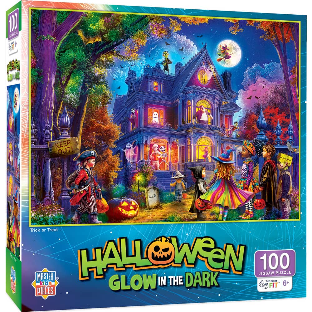Halloween Glow in the Dark - Trick or Treat 100 Piece Jigsaw Puzzle