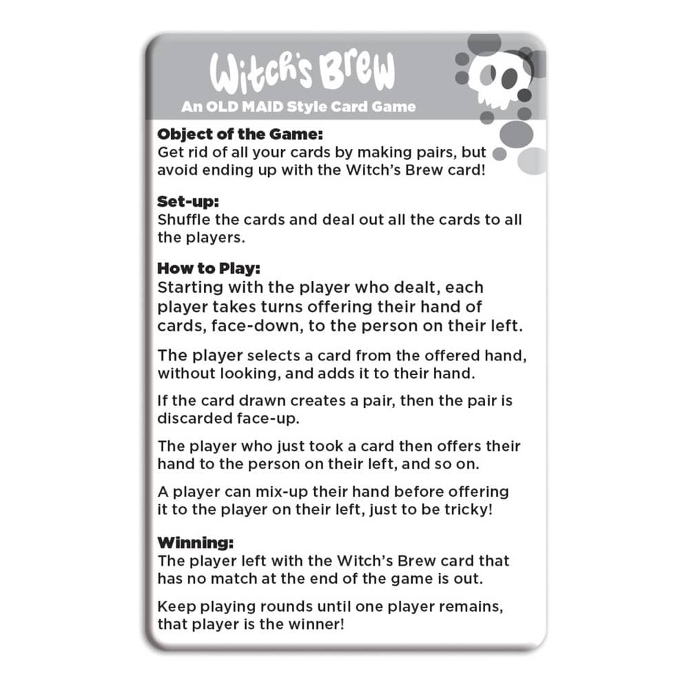 Halloween - Witch's Brew Old Maid Card Game - Image 3