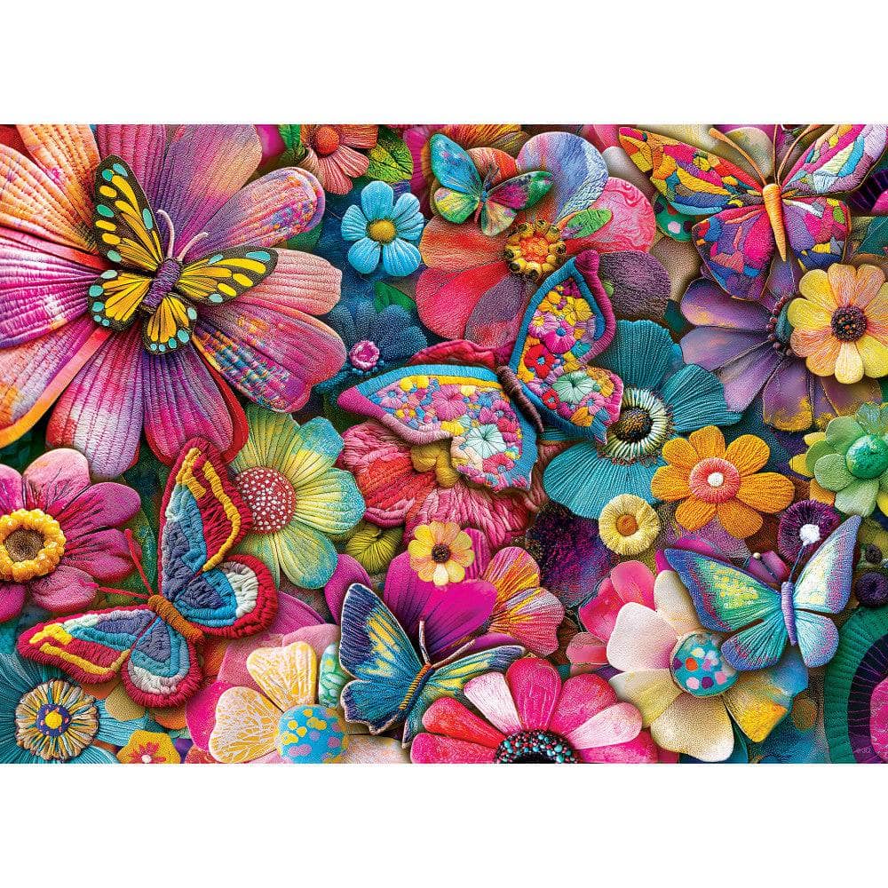 Handcrafted Menagerie - Dance Through Petals 1000 Piece Jigsaw Puzzle - Image 2