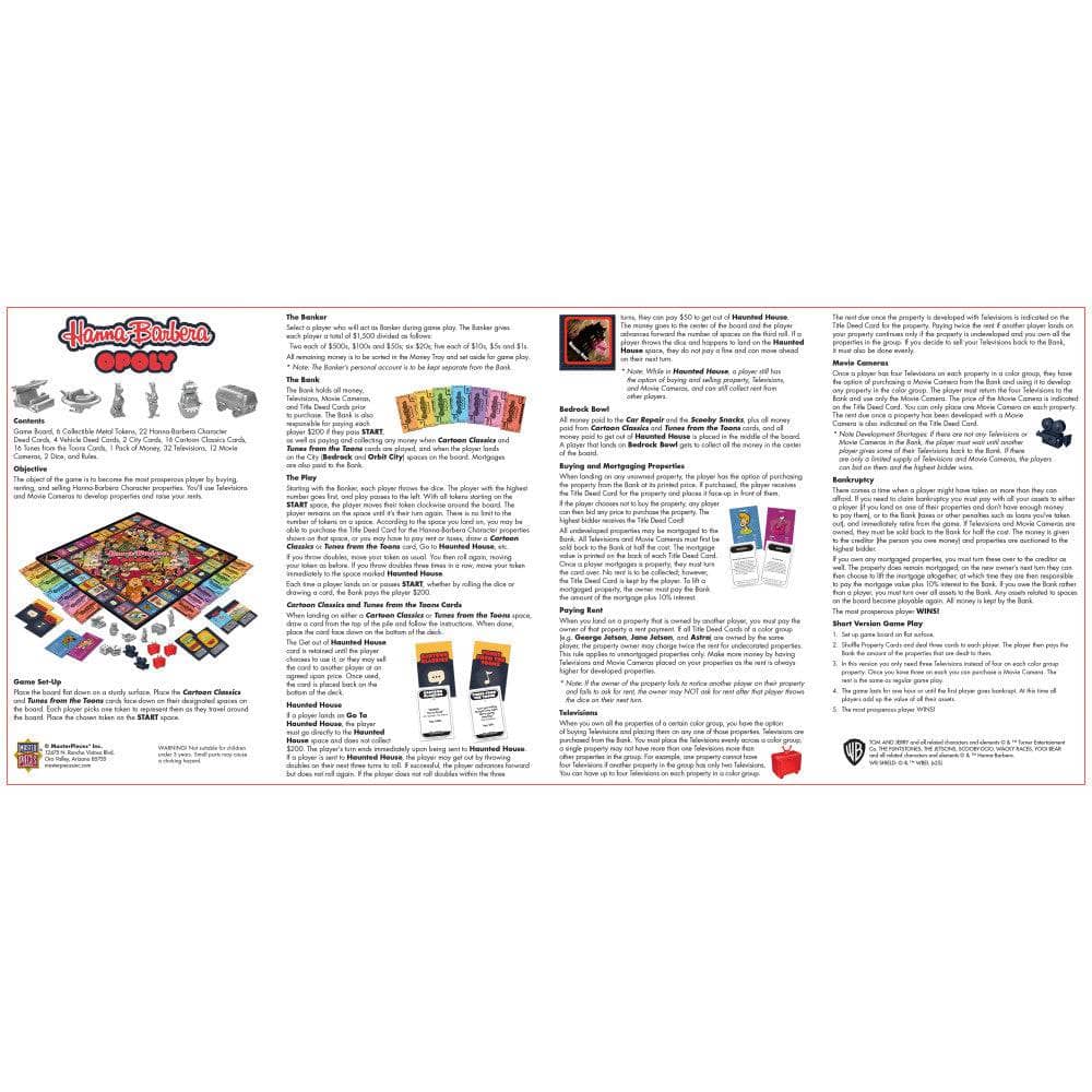 Hanna-Barbera Opoly Board Game Board Game - Image 4