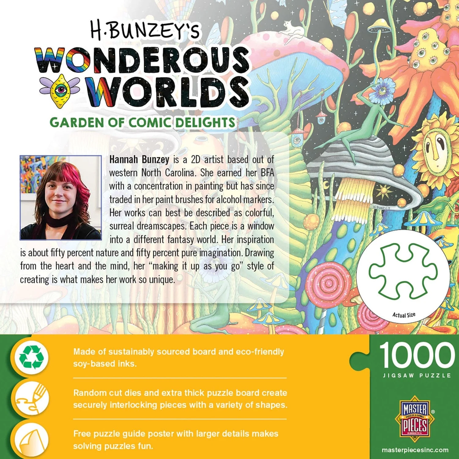 Wonderous Worlds - Garden of Cosmic Delight 1000 Piece Jigsaw Puzzle - Image 3