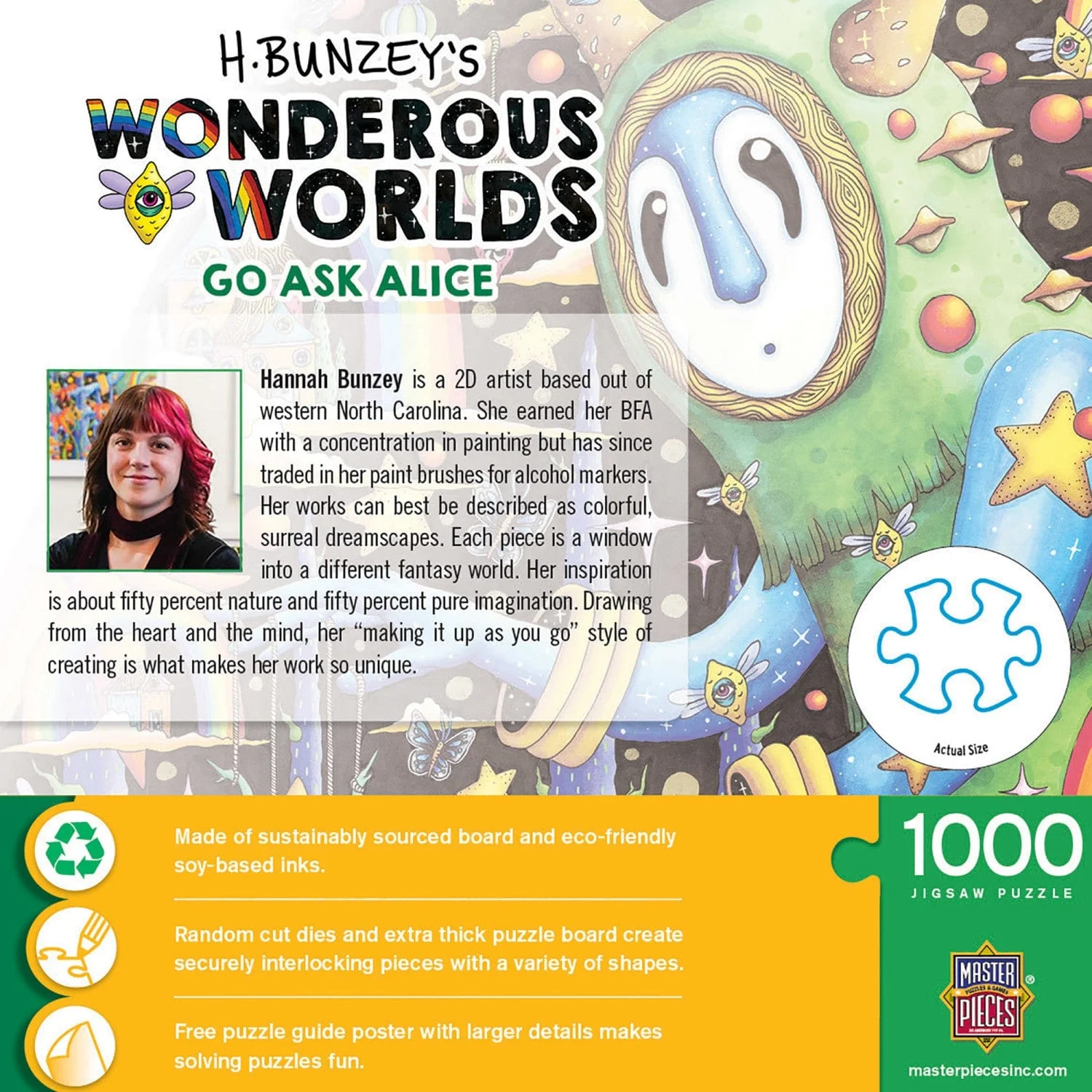 Wonderous Worlds - The World Was Mad 1000 Piece Jigsaw Puzzle - Image 3