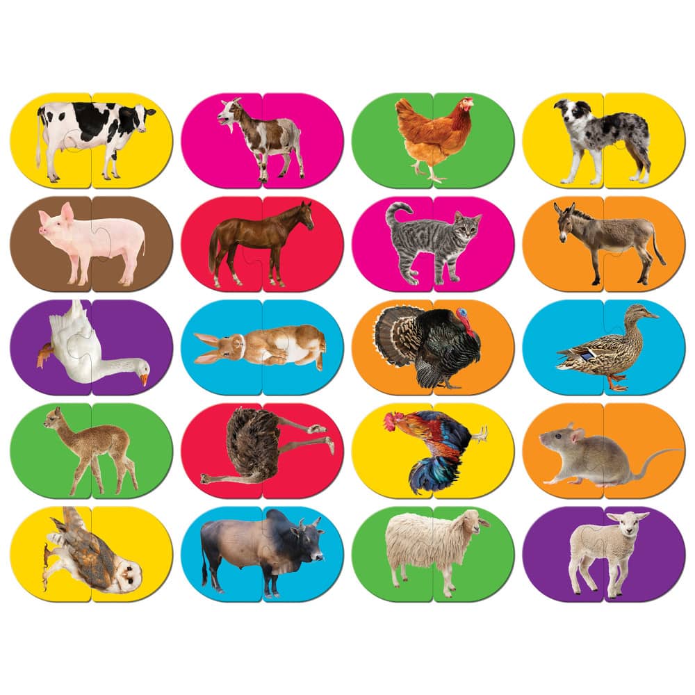 Heads & Tails On the Farm Matching Jigsaw Puzzles - Image 2