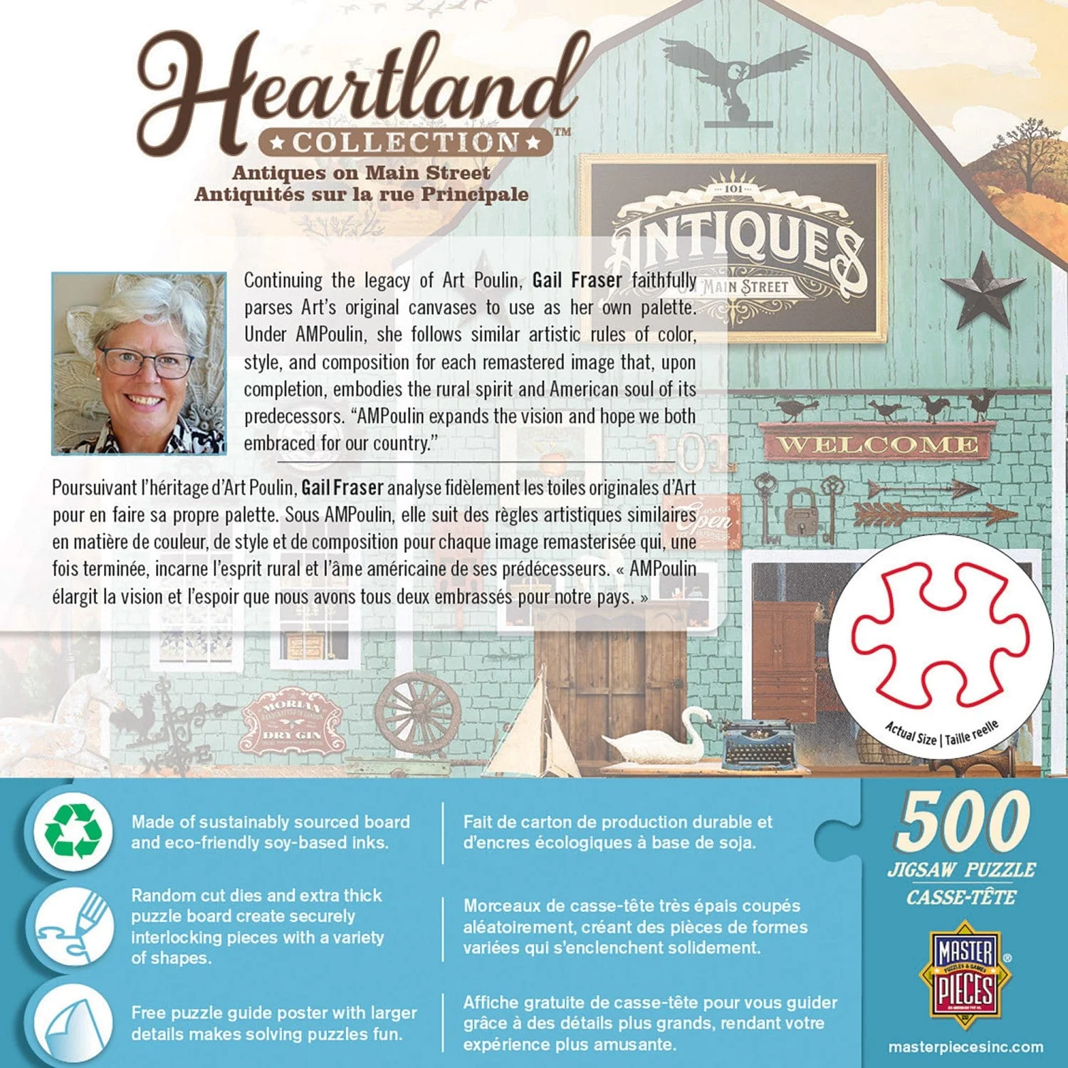 Heartland - Antiques on Main Street 500 Piece Jigsaw Puzzle - Image 3