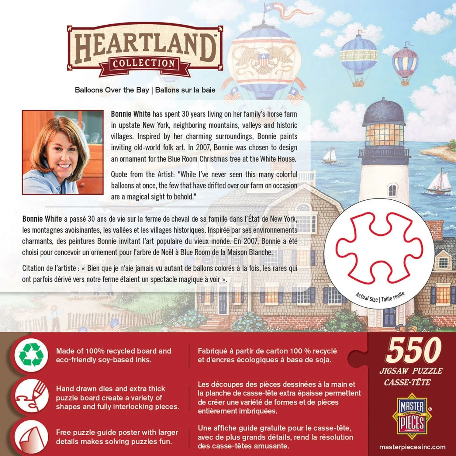 Heartland - Balloons Over the Bay 550 Piece Jigsaw Puzzle - Image 3