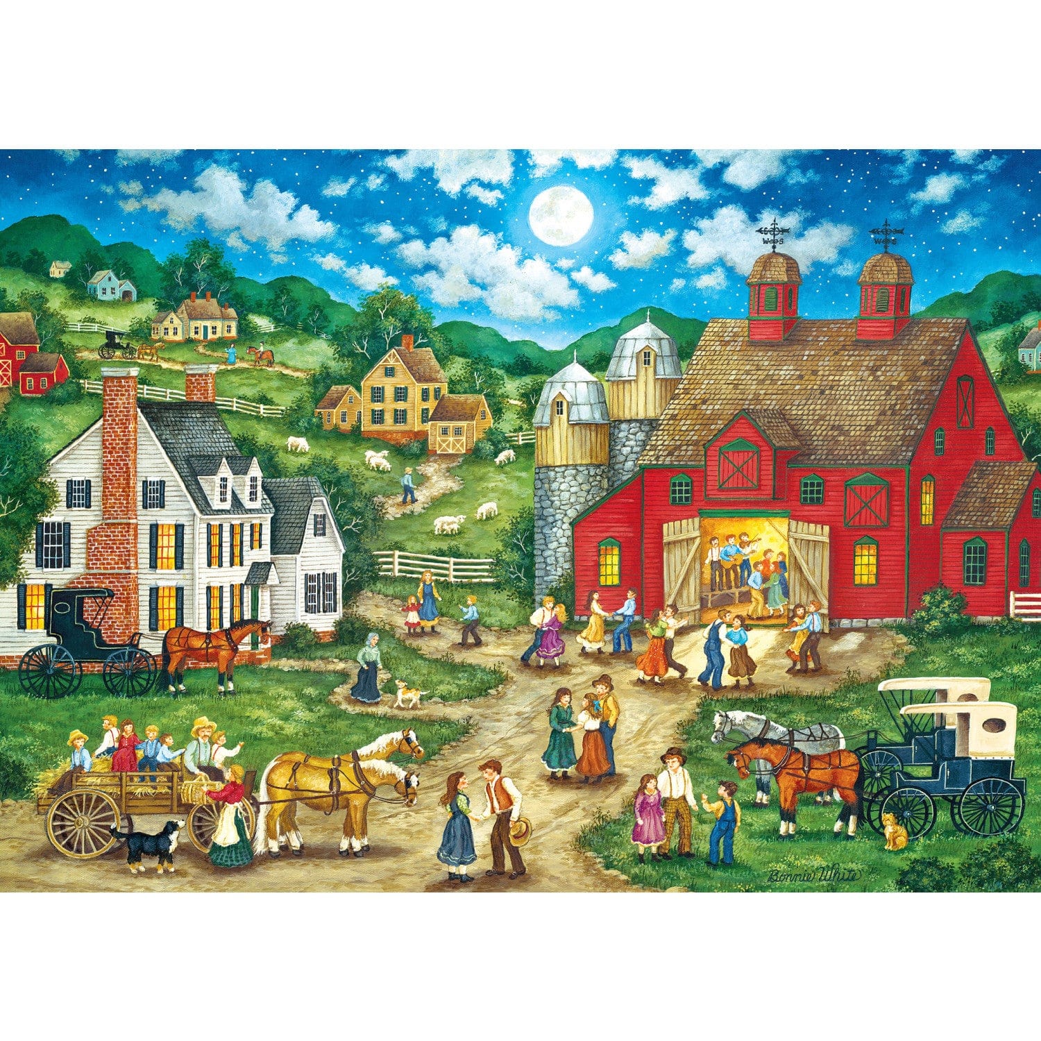 Heartland - Friday Night Hoe Down 500 Piece Jigsaw Puzzle - Image 2
