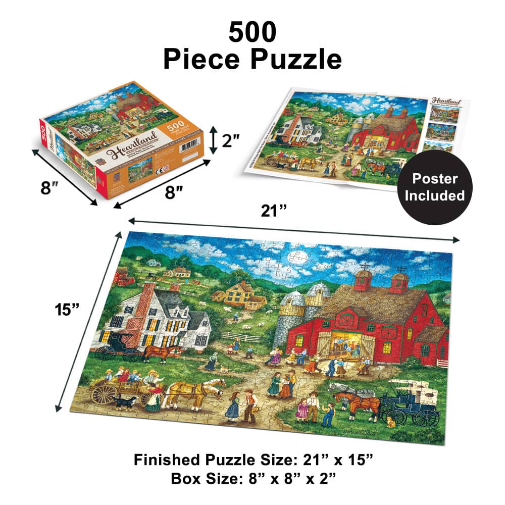 Heartland - Friday Night Hoe Down 500 Piece Jigsaw Puzzle - Image 5