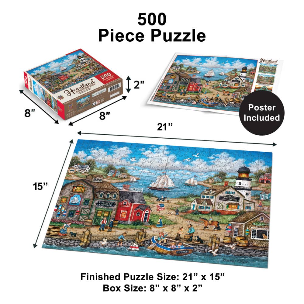 Heartland - Dockside Activities 500 Piece Jigsaw Puzzle - Image 5