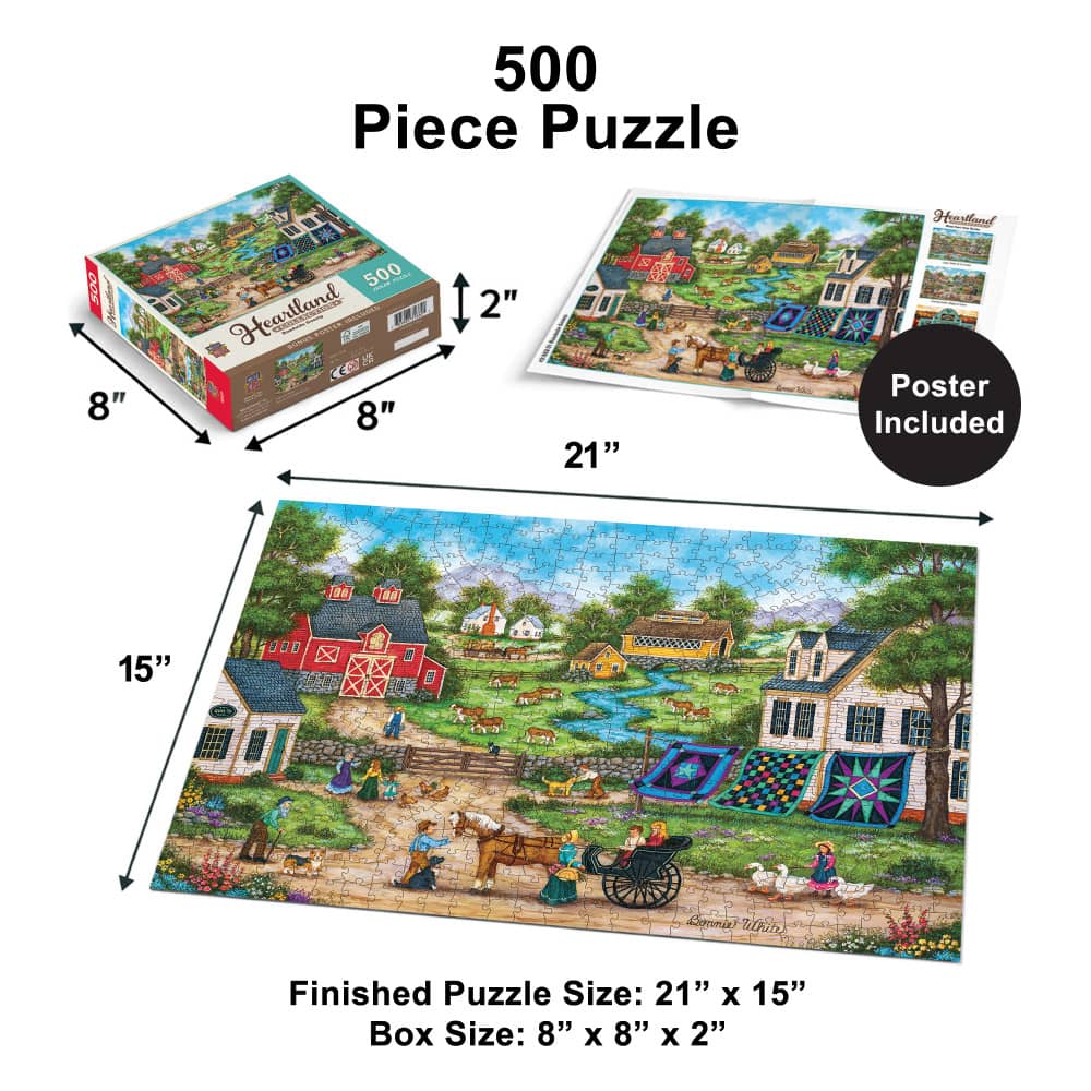 Heartland - Roadside Gossip 500 Piece Jigsaw Puzzle - Image 5