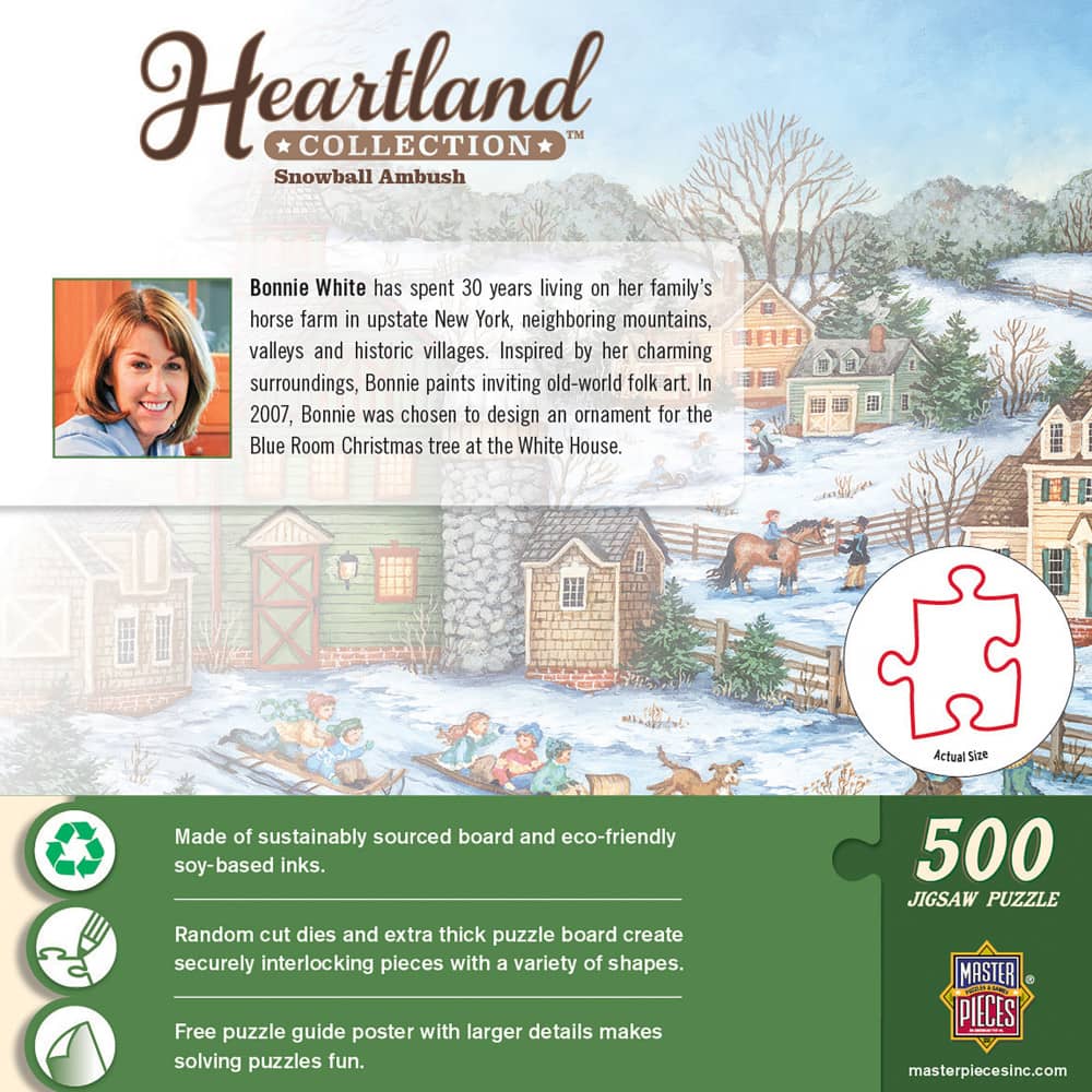 Heartland - Snowball Ambush 500 Piece Jigsaw Puzzle - Image 3