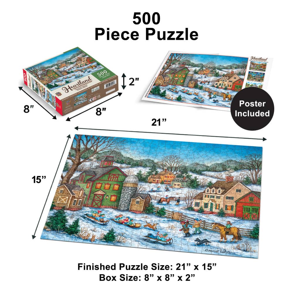 Heartland - Snowball Ambush 500 Piece Jigsaw Puzzle - Image 5