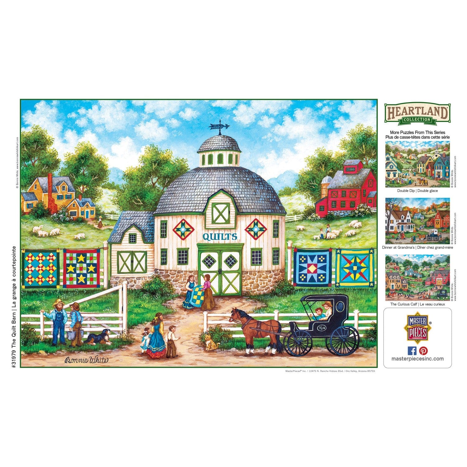Heartland - The Quilt Barn 550 Piece Jigsaw Puzzle - Image 4