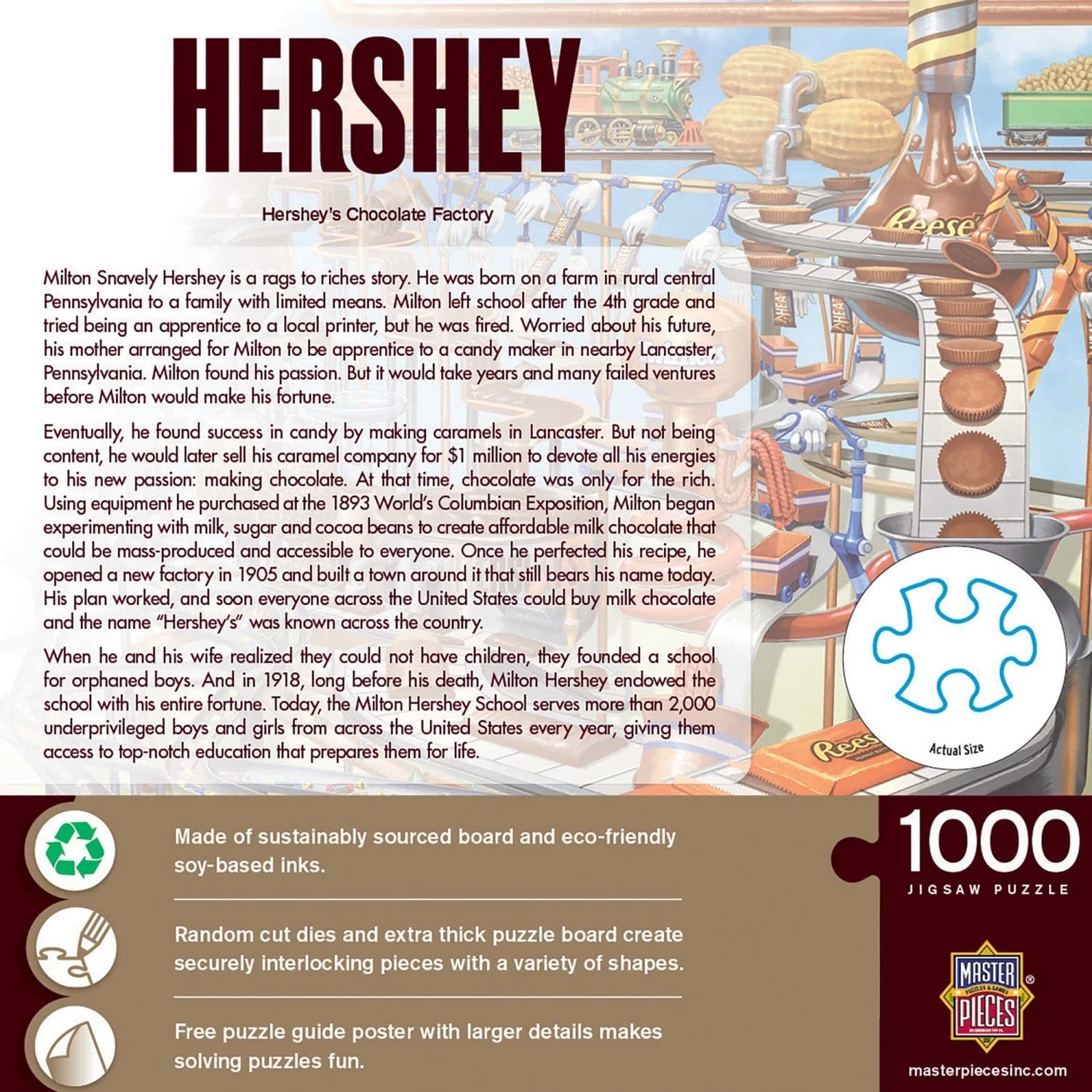 Hershey's Chocolate Factory - 1000 Piece Jigsaw Puzzle - Image 3