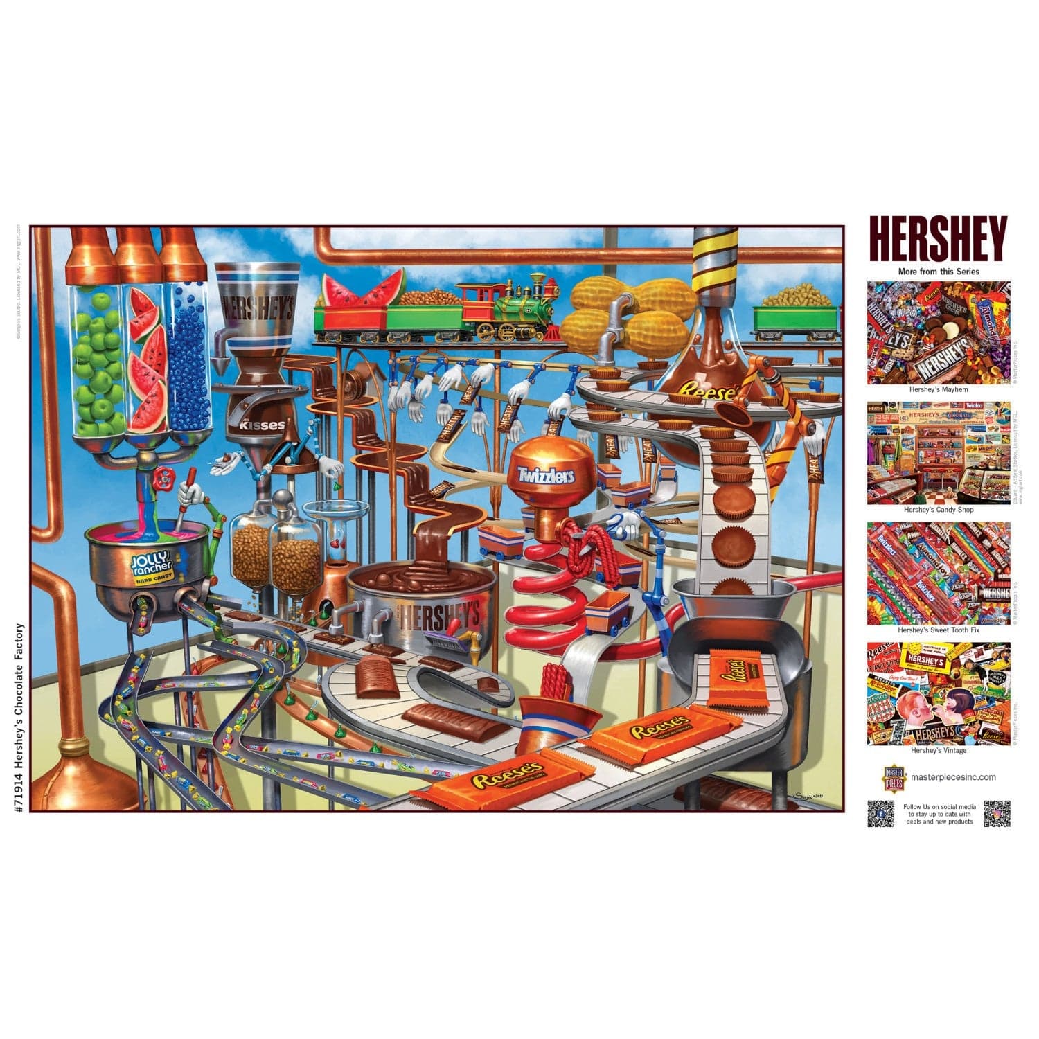 Hershey's Chocolate Factory - 1000 Piece Jigsaw Puzzle - Image 4