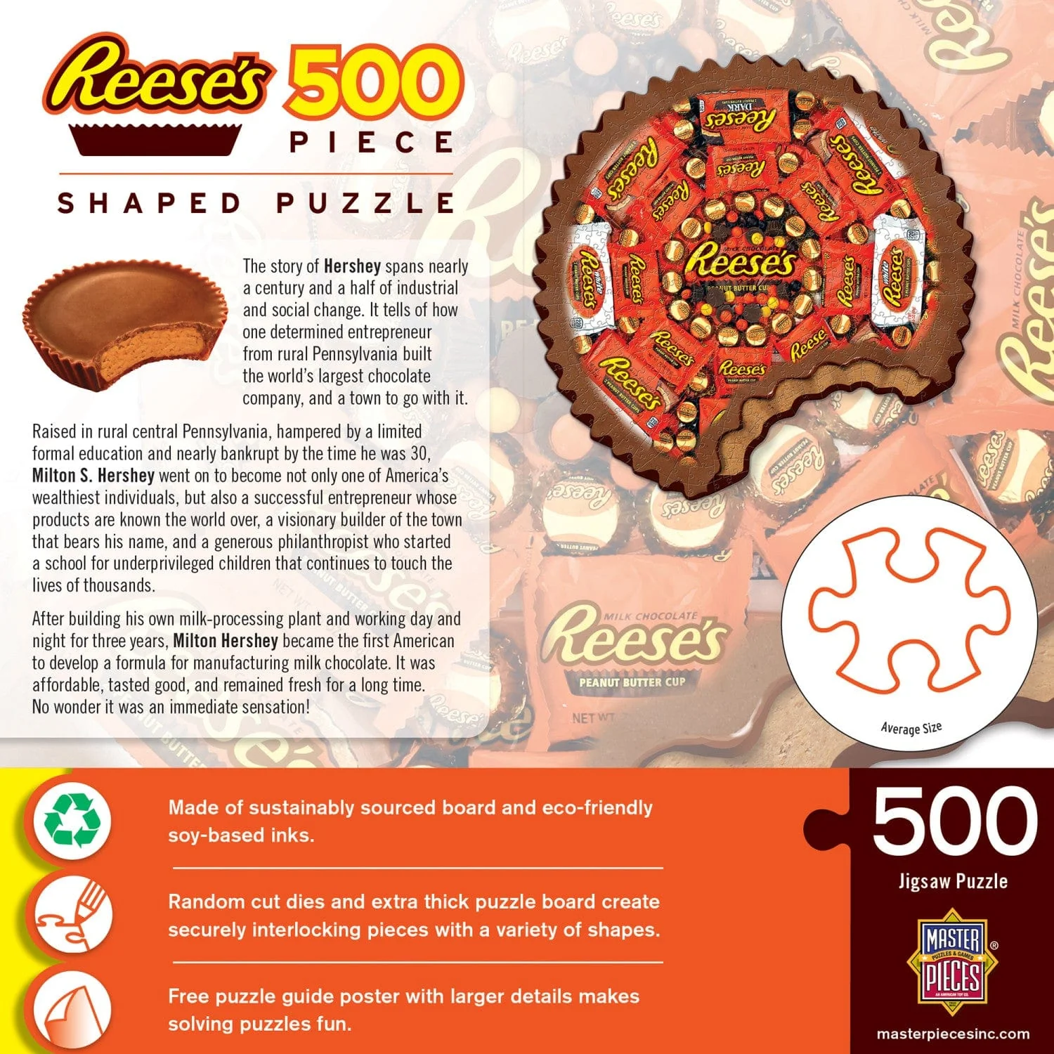 Hershey's Reese's - 500 Piece Shaped Jigsaw Puzzle - Image 3