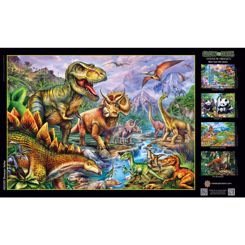 Hidden Images - Dinosaur Valley 500 Piece Jigsaw Puzzle - Image 4