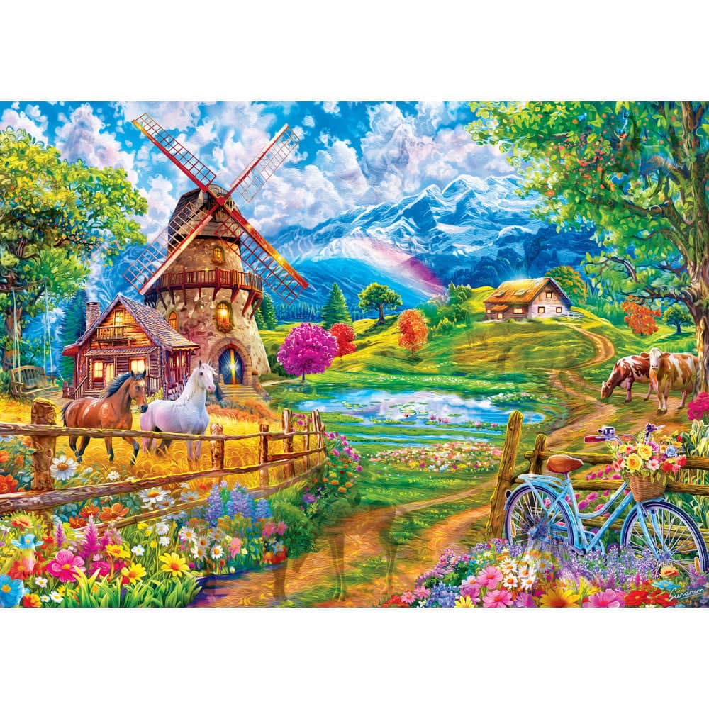 Hidden Images - Meadowlark Morning 500 Piece Jigsaw Puzzle - Image 2