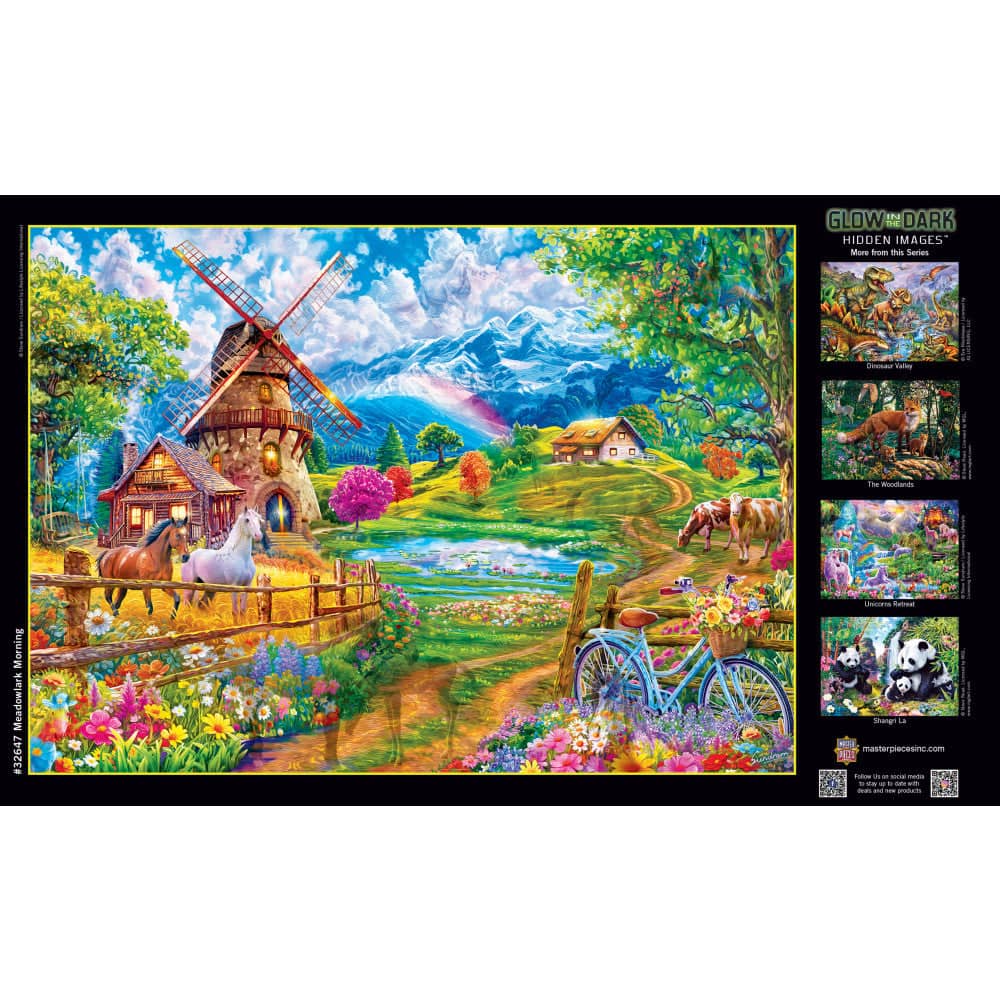 Hidden Images - Meadowlark Morning 500 Piece Jigsaw Puzzle - Image 4