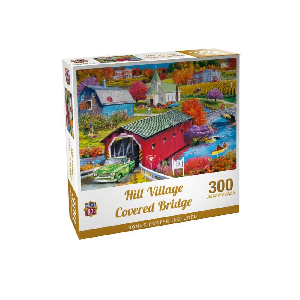 Hill Village Covered Bridge - Jigsaw Puzzle - Image 3