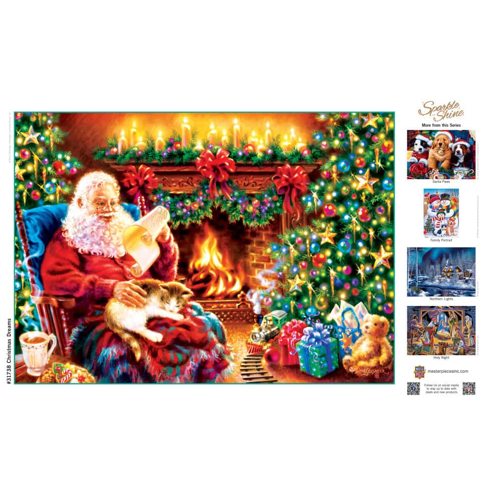 Sparkle & Shine - Christmas Dreams 500 Piece Glitter Jigsaw Puzzle - Image 4