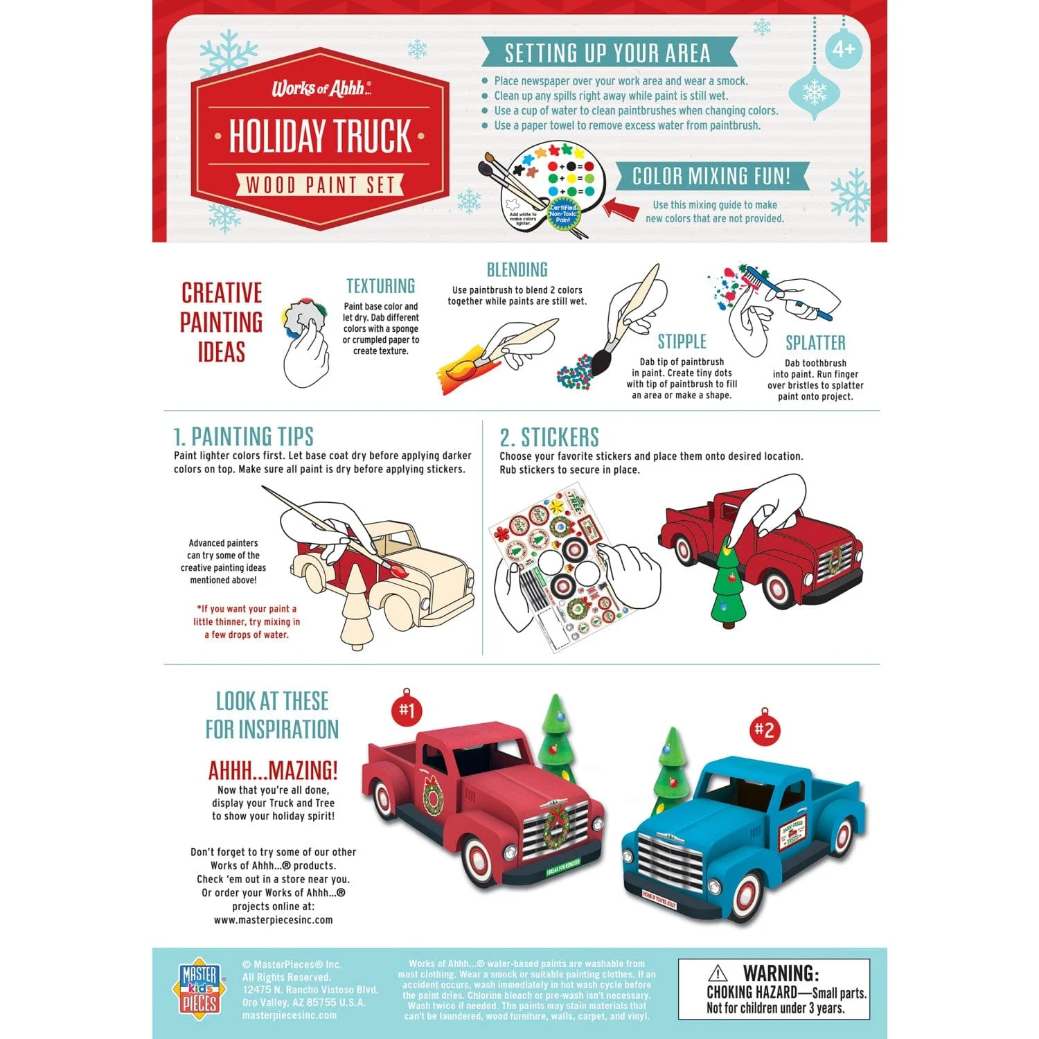 Holiday Truck Wood Paint Kit - Image 4