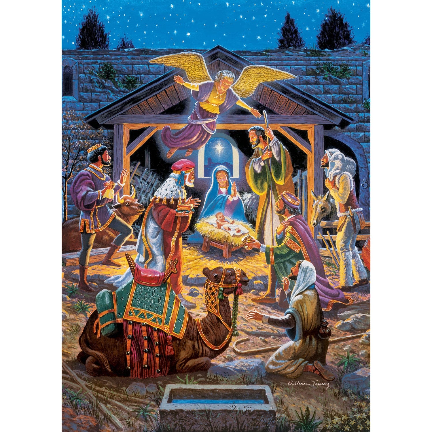Sparkle & Shine - Holy Night 500 Piece Glitter Jigsaw Puzzle - Image 2