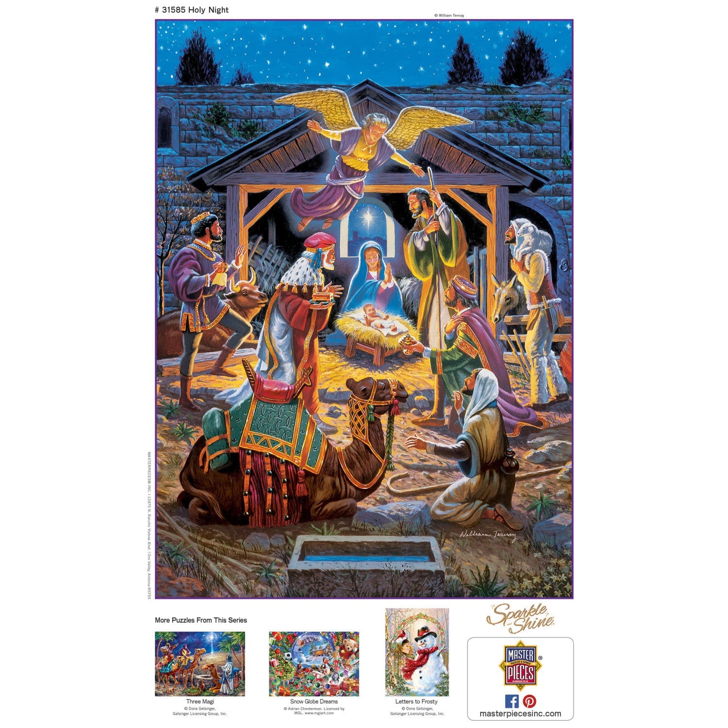 Sparkle & Shine - Holy Night 500 Piece Glitter Jigsaw Puzzle - Image 4