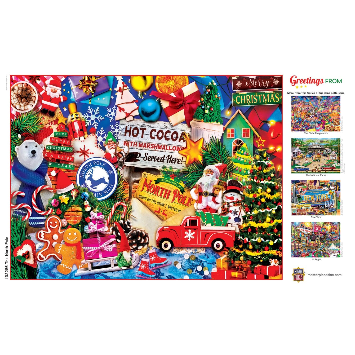Greetings From The North Pole - 550 Piece Jigsaw Puzzle - Image 4