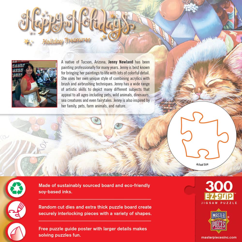 Happy Holidays - Holiday Treasures 300 Piece EZ Grip Jigsaw Puzzle - Image 3