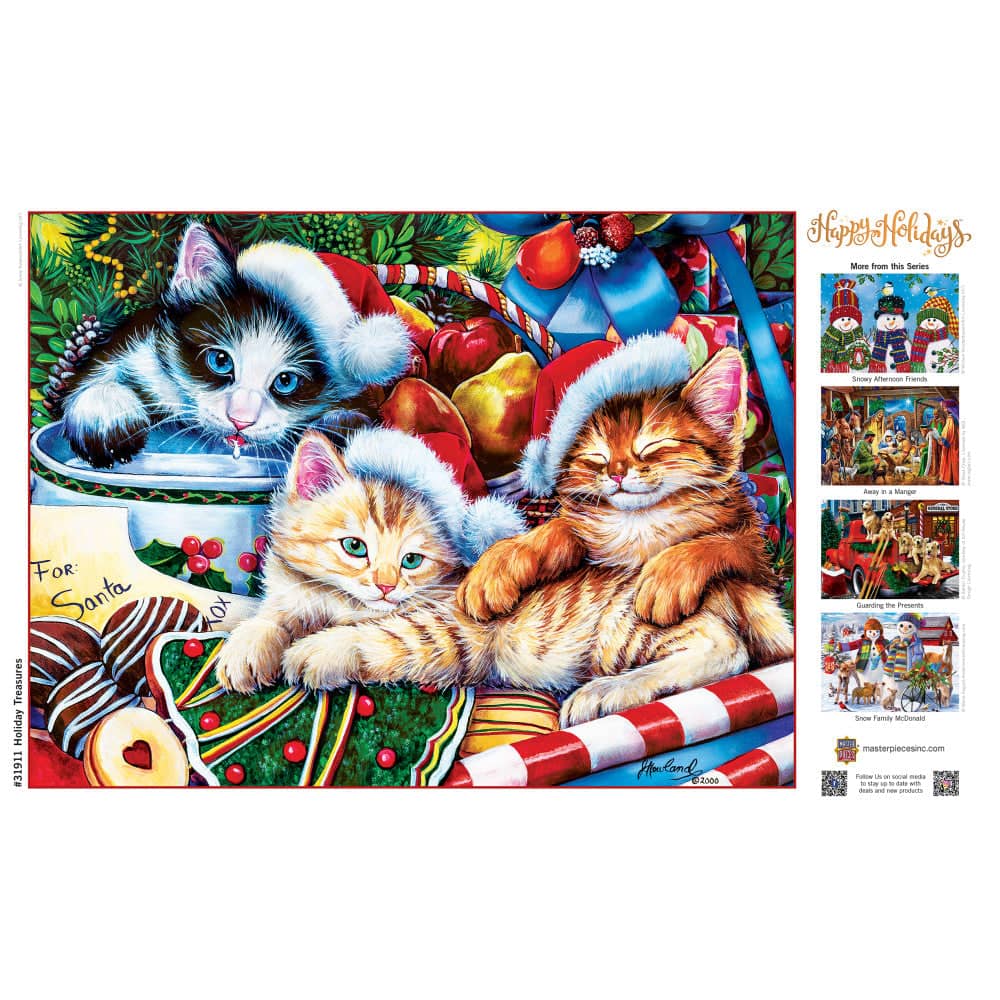 Happy Holidays - Holiday Treasures 300 Piece EZ Grip Jigsaw Puzzle - Image 4