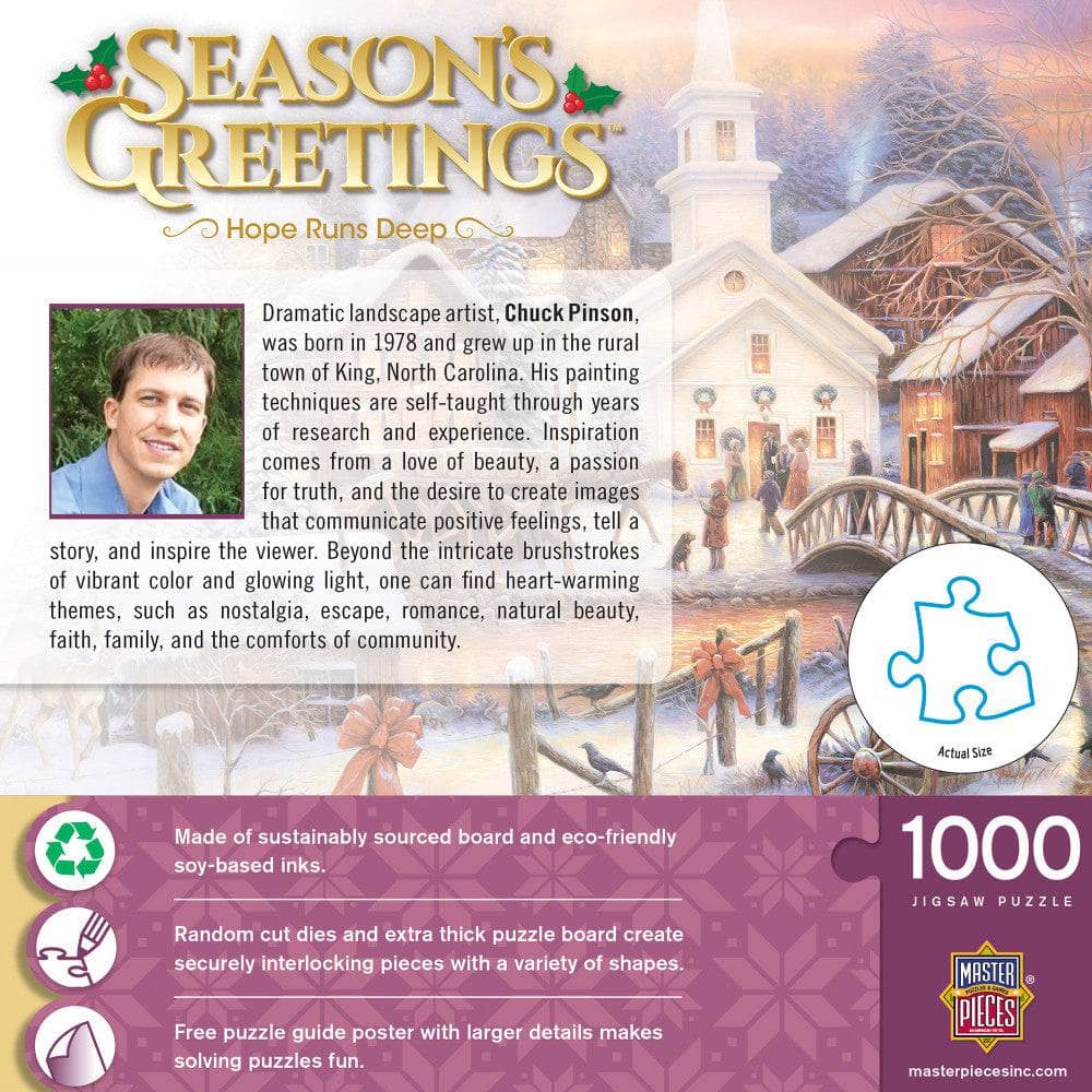 Season's Greetings - Hope Runs Deep 1000 Piece Jigsaw Puzzle - Image 3
