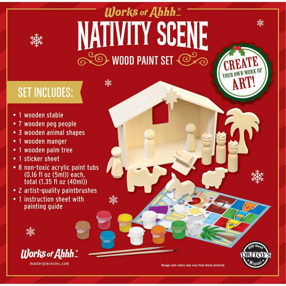 Nativity Scene Wood Craft & Paint Kit - Image 3
