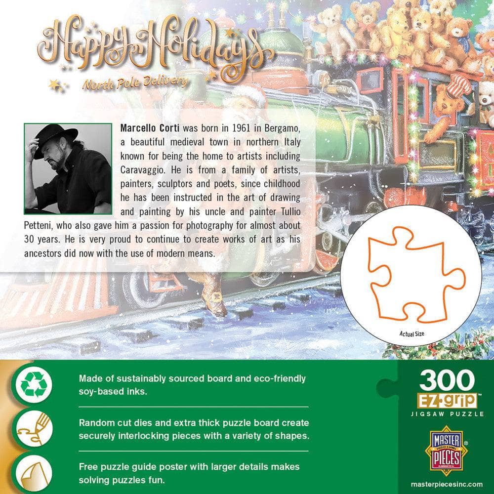 Happy Holidays - North Pole Delivery 300 Piece EZ Grip Jigsaw Puzzle - Image 3
