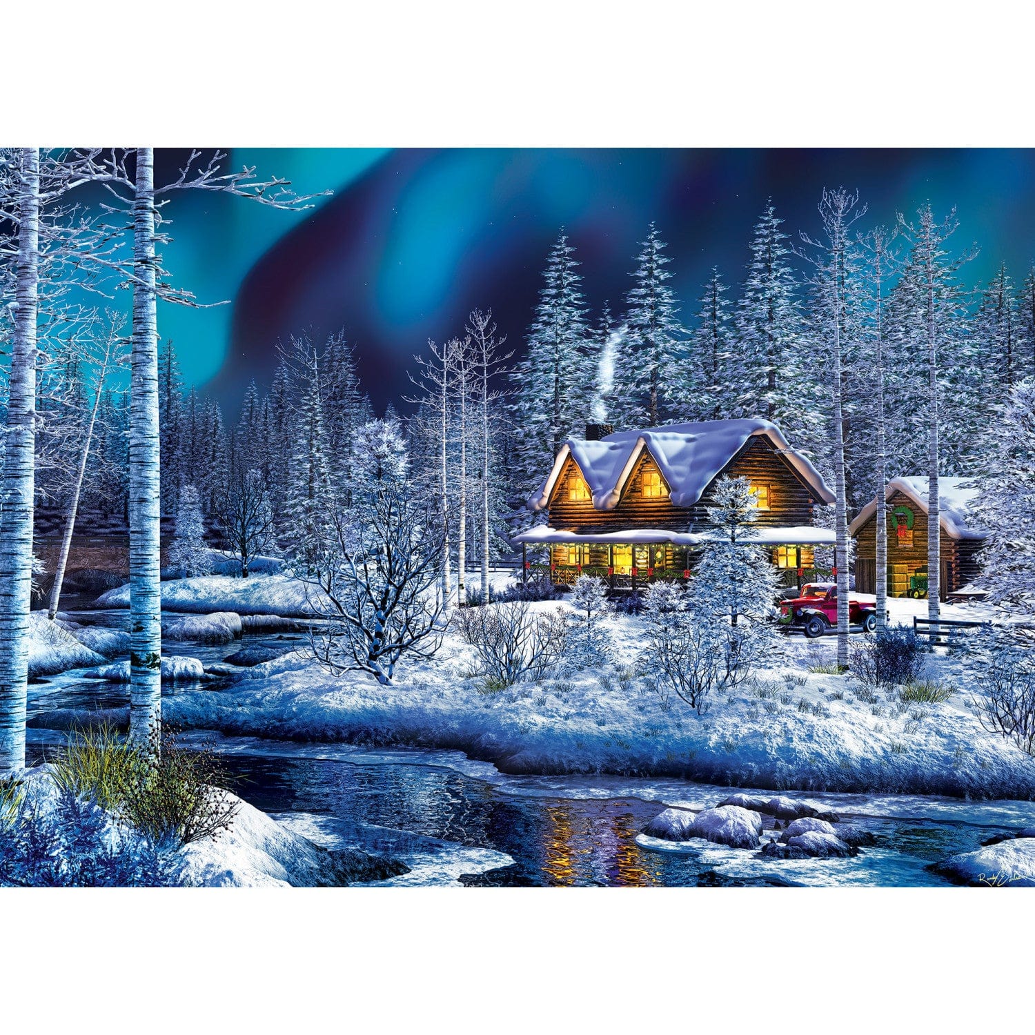 Sparkle & Shine - Northern Lights 500 Piece Glitter Jigsaw Puzzle - Image 2