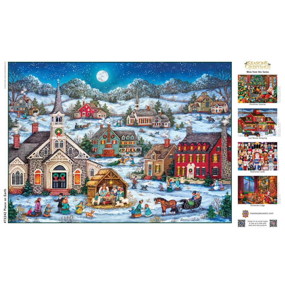 Season's Greetings - Peace on Earth 1000 Piece Jigsaw Puzzle - Image 4