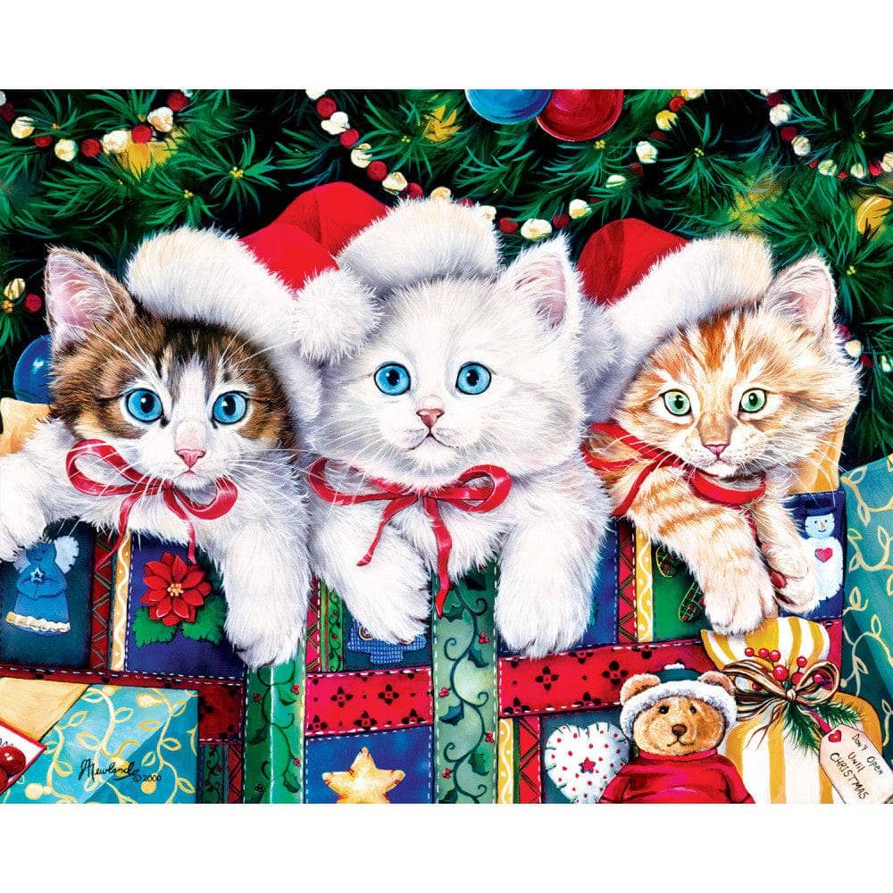 Holiday Puppies & Kitties 4-Pack 100 Piece Jigsaw Puzzles - Image 6