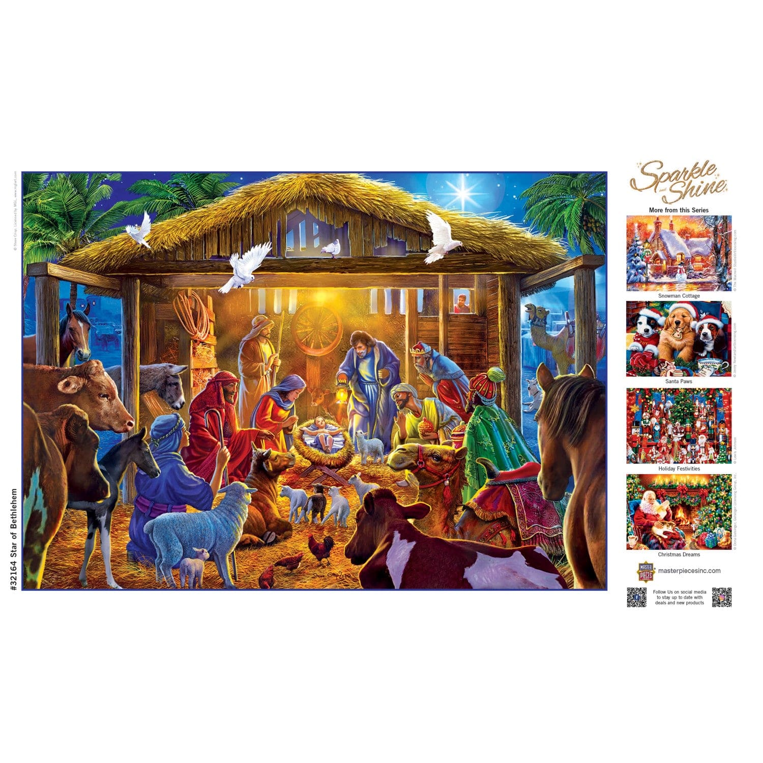 Sparkle & Shine - Star of Bethlehem 500 Piece Glitter Jigsaw Puzzle - Image 4