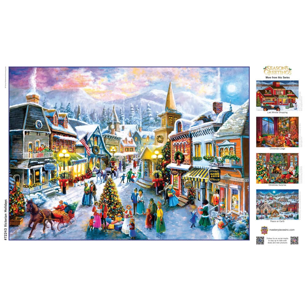 Season's Greetings - Victorian Holidays 1000 Piece Jigsaw Puzzle - Image 4