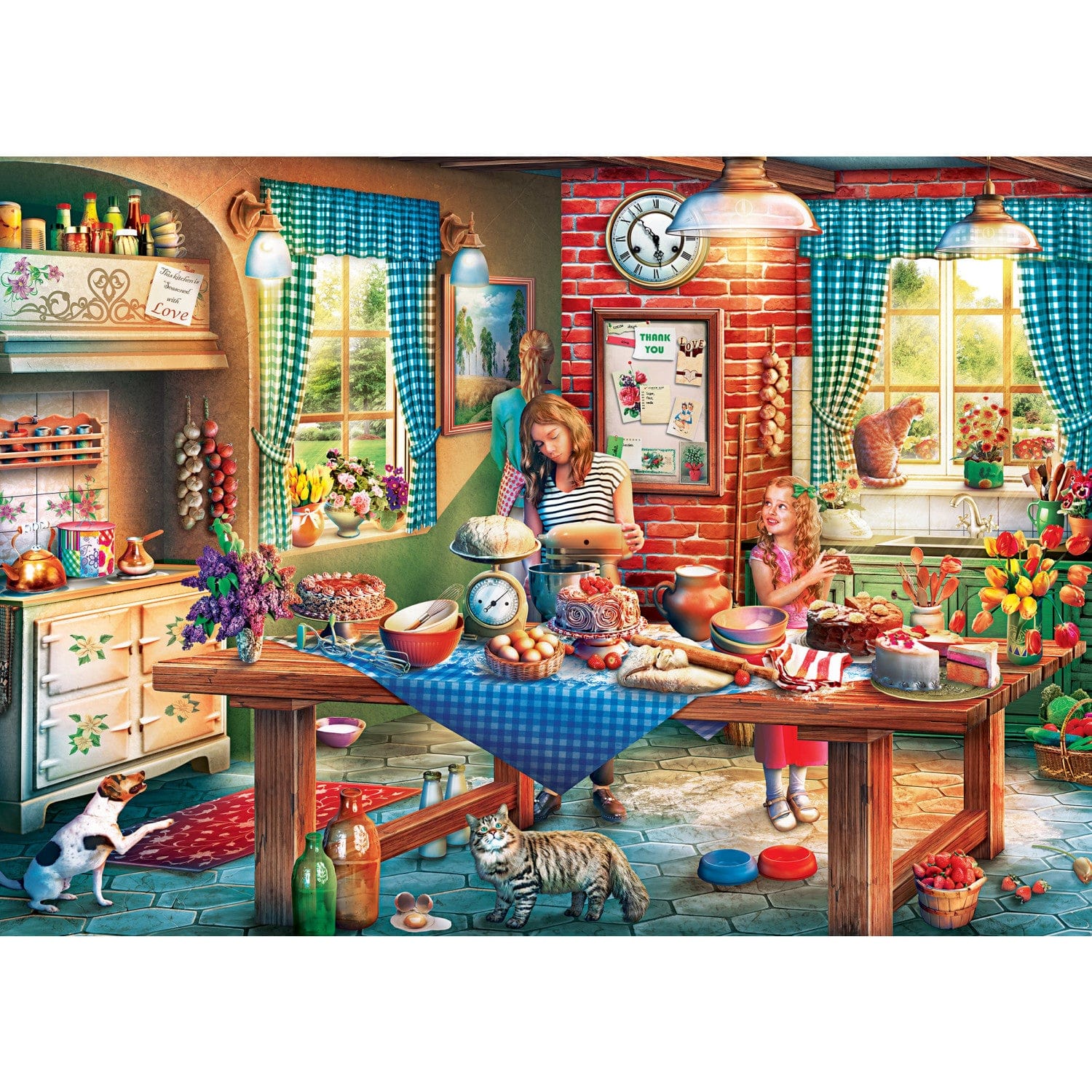 Home Sweet Home - Baking Bread 500 Piece Jigsaw Puzzle - Image 2