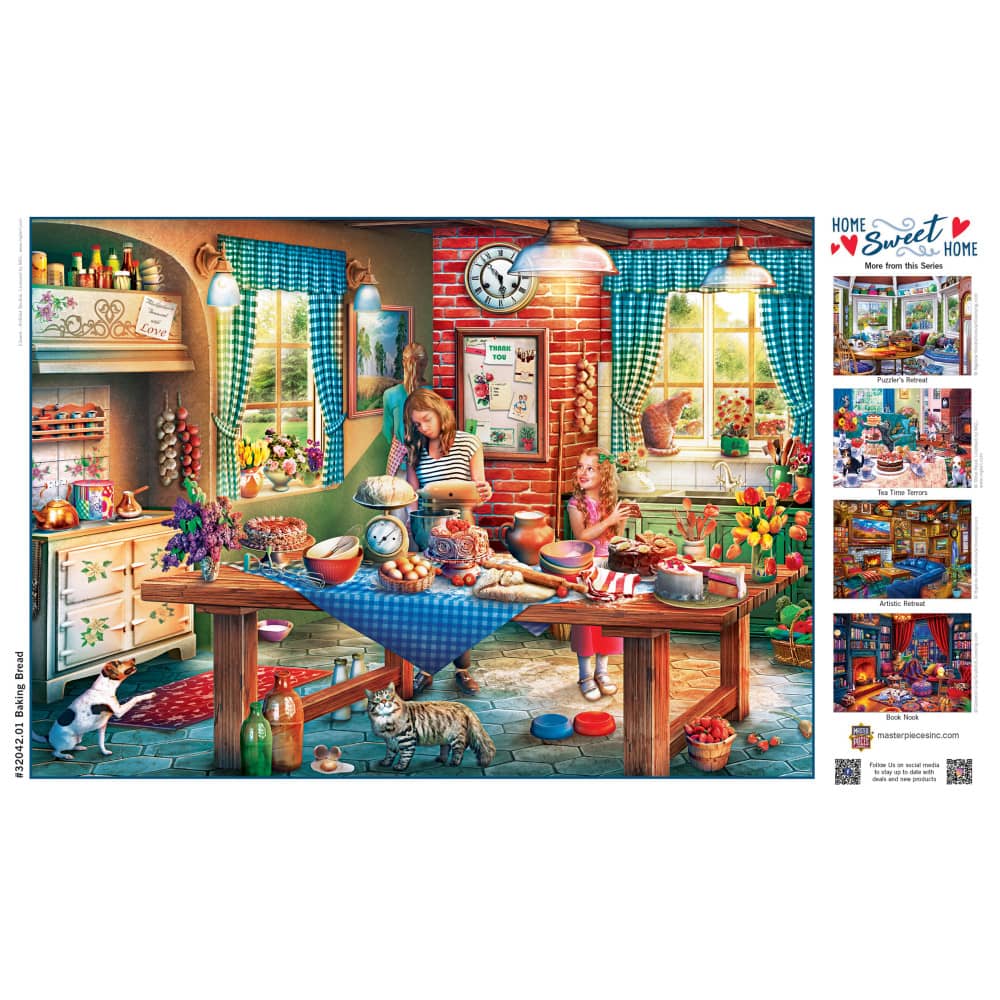Home Sweet Home - Baking Bread 500 Piece Jigsaw Puzzle - Image 4