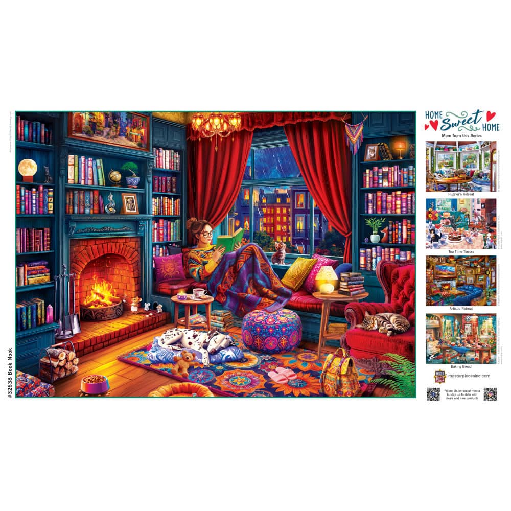 Home Sweet Home - Book Nook 500 Piece Jigsaw Puzzle - Image 4