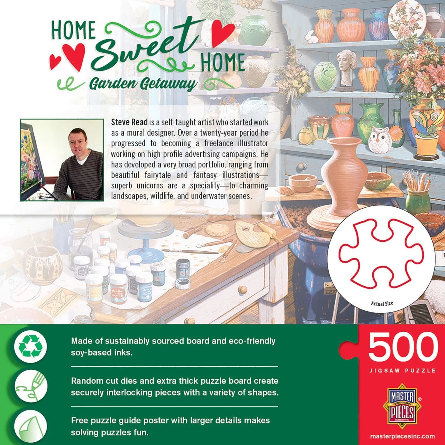 Home Sweet Home - Garden Getaway 500 Piece Jigsaw Puzzle - Image 3