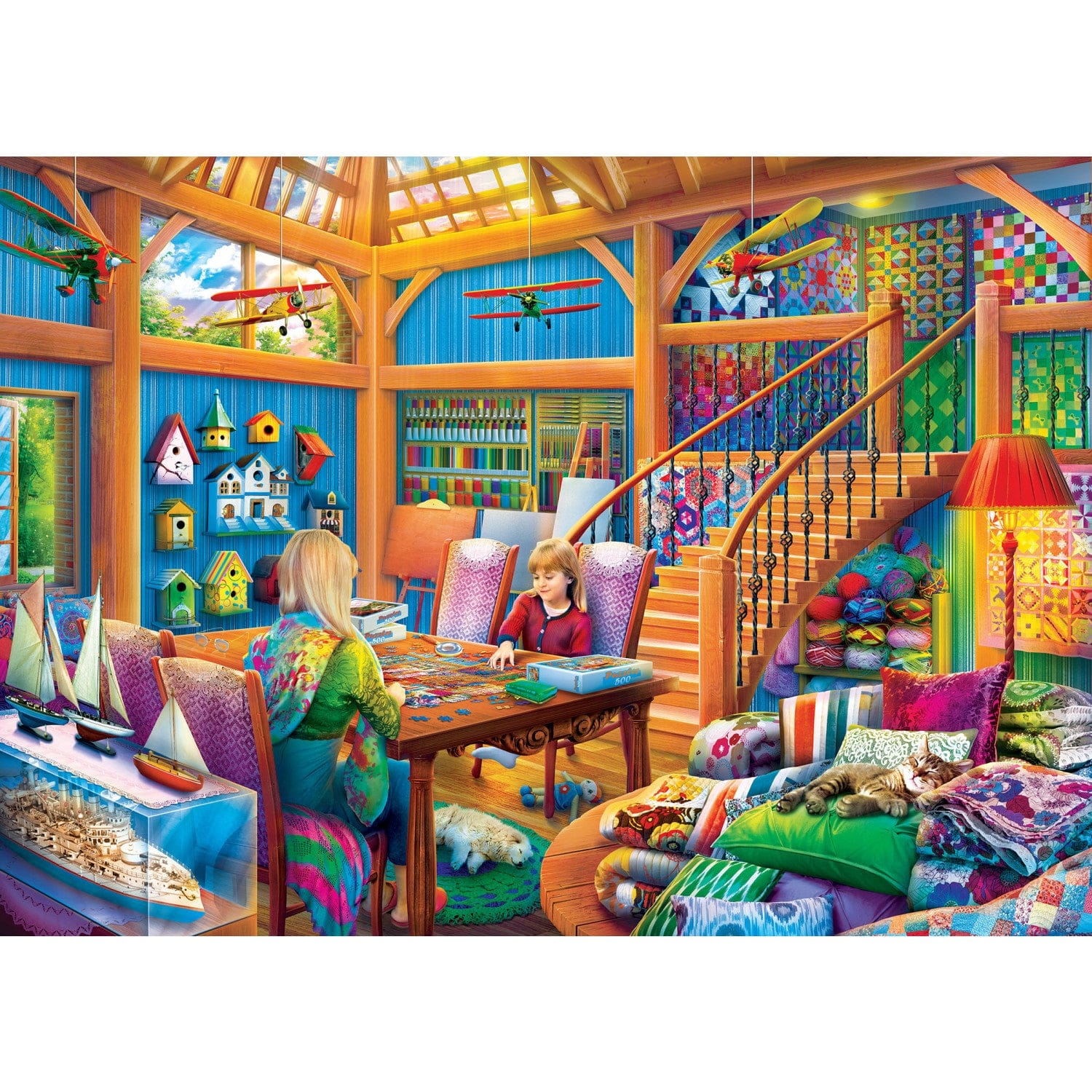 Home Sweet Home - Hobby Time 500 Piece Jigsaw Puzzle - Image 2