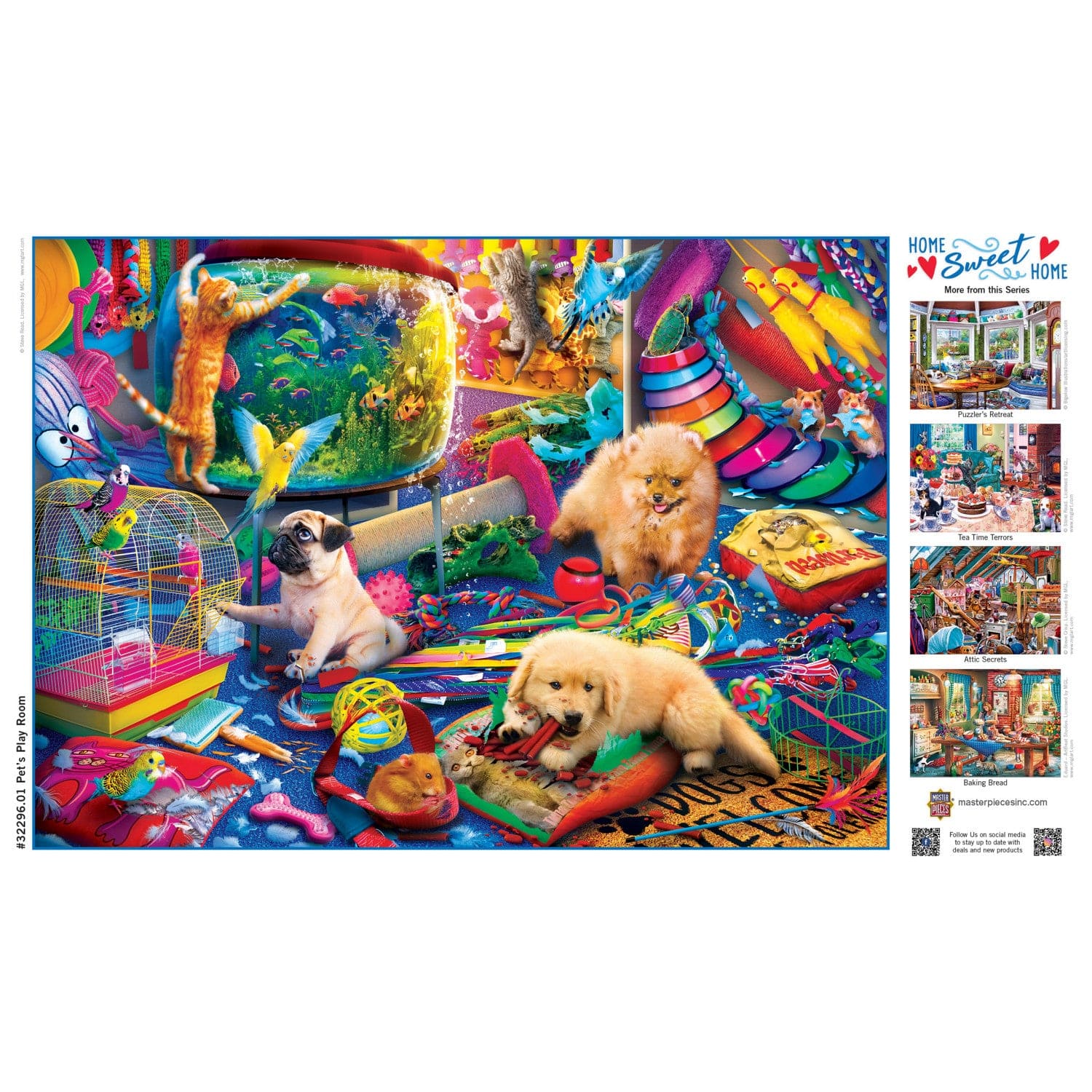 Home Sweet Home - Pet's Play Room 500 Piece Jigsaw Puzzle - Image 4