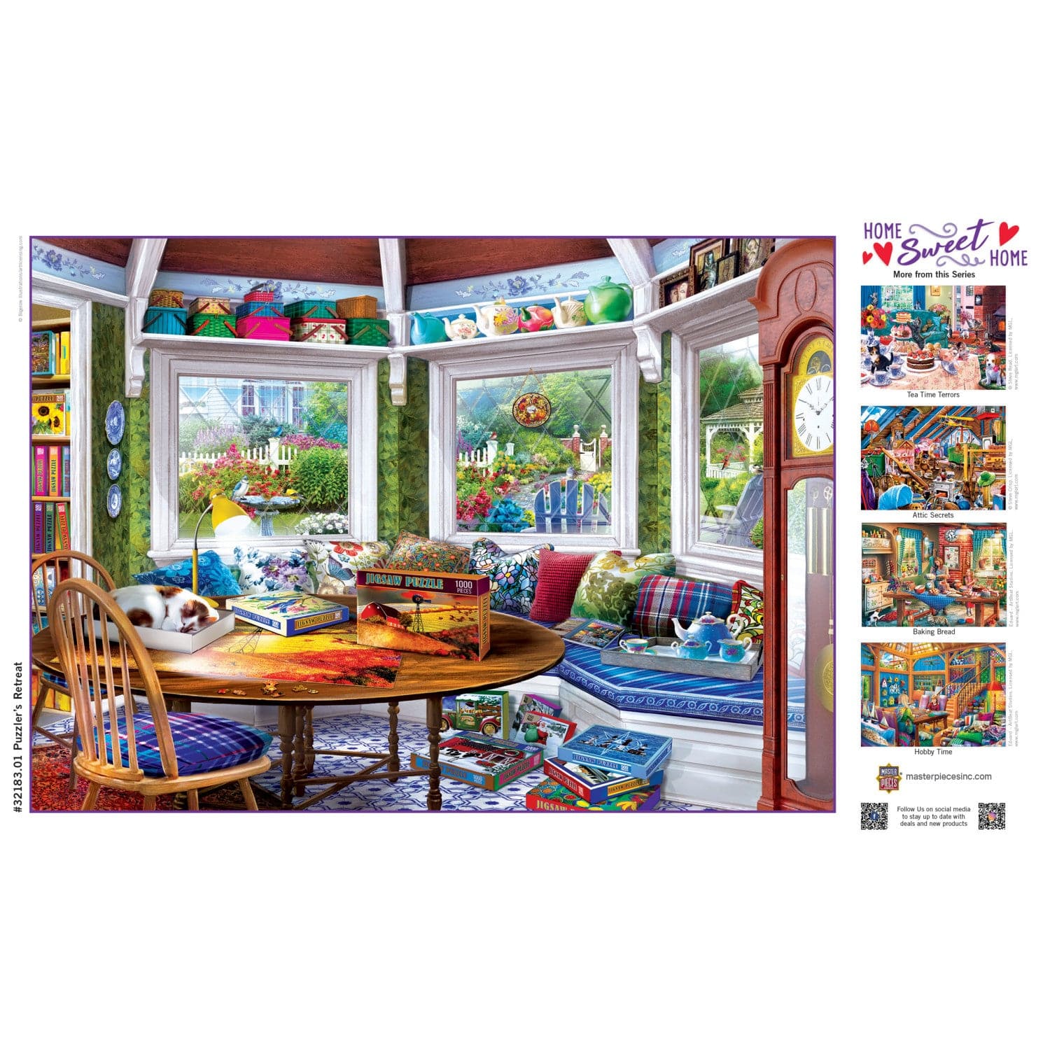 Home Sweet Home - Puzzler's Retreat 500 Piece Jigsaw Puzzle - Image 4