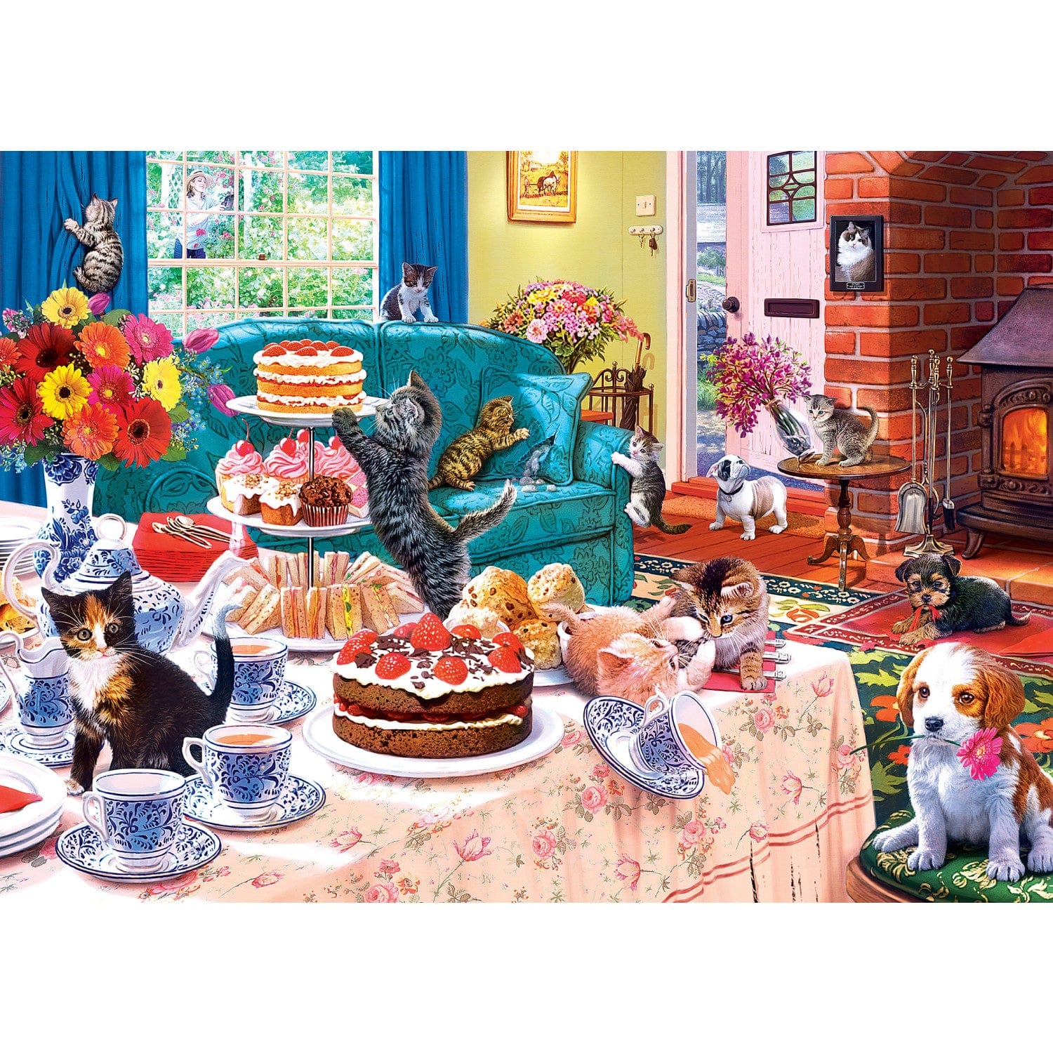 Home Sweet Home - Tea Time Terrors 500 Piece Jigsaw Puzzle - Image 2