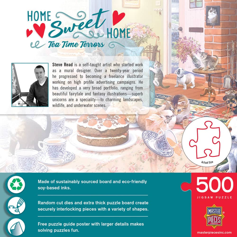 Home Sweet Home - Tea Time Terrors 500 Piece Jigsaw Puzzle - Image 3