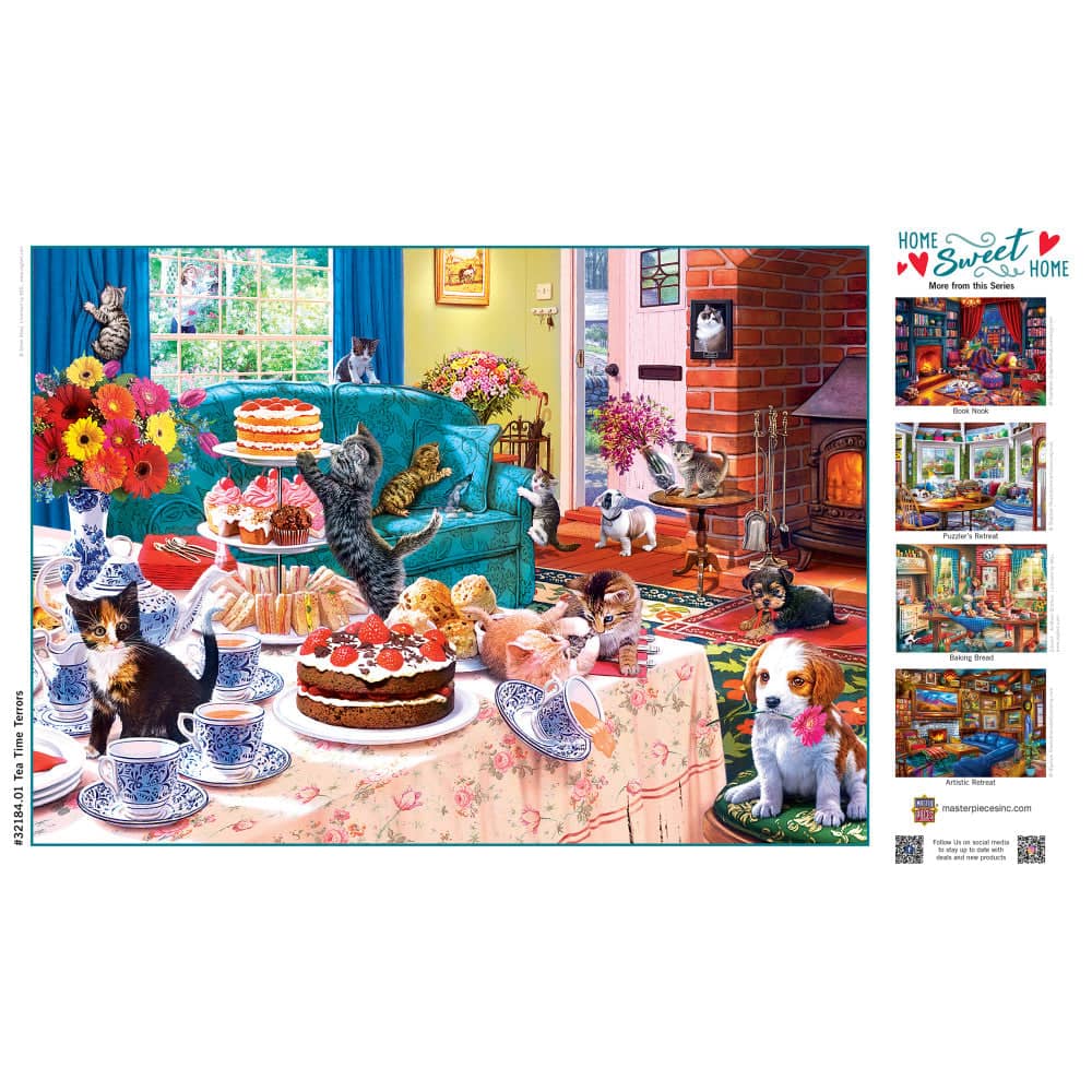 Home Sweet Home - Tea Time Terrors 500 Piece Jigsaw Puzzle - Image 4
